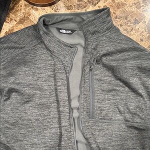 The North Face Gray Zip Up Sweater